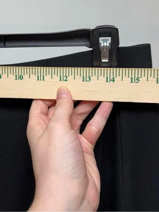 LOFT Black Ruffle-Hem Skater Skirt - Picture 5 of 5